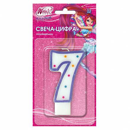 Свеча-цифра «7» - Winx 